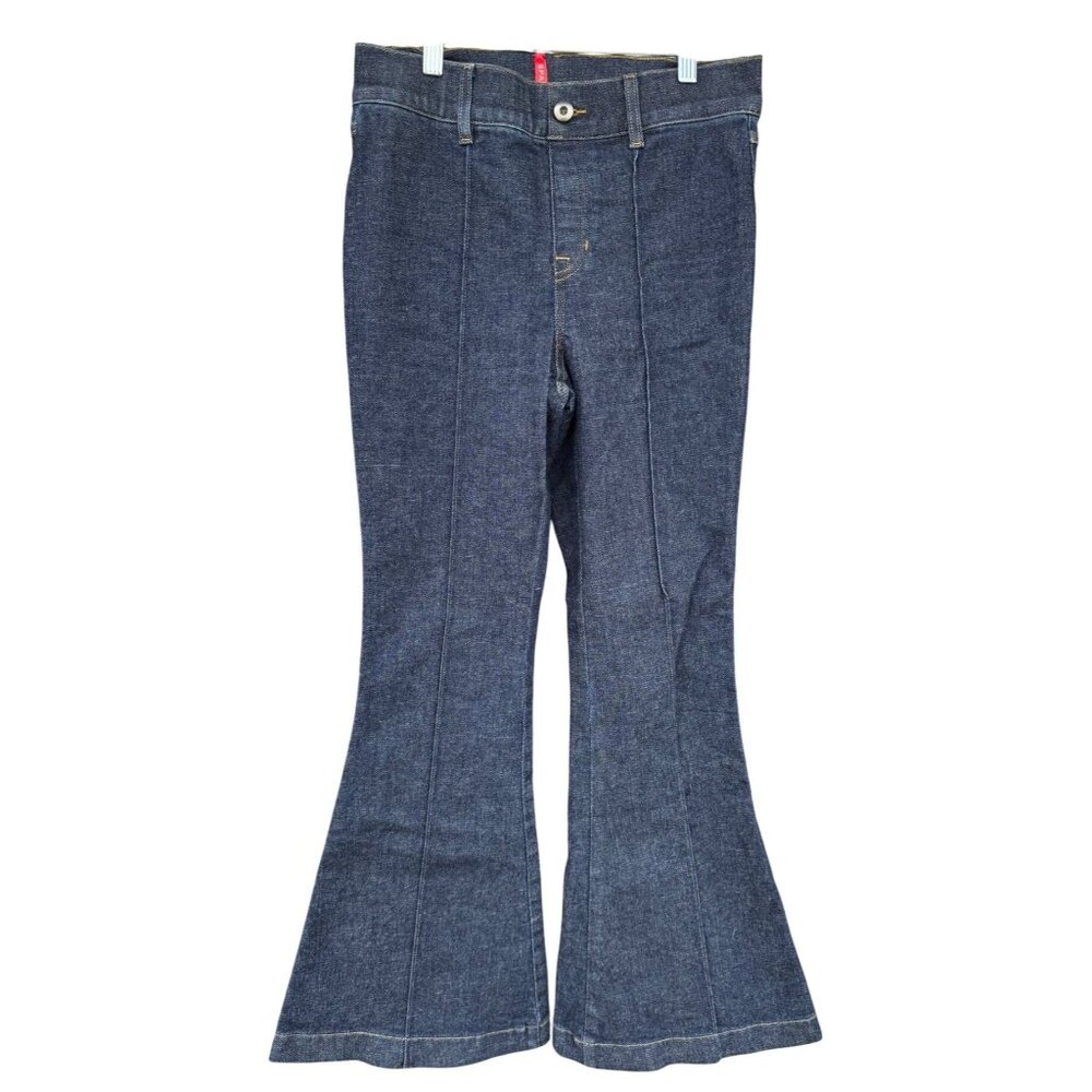 Spanx Womens Dark Wash Flare Denim Jeans Size Small
